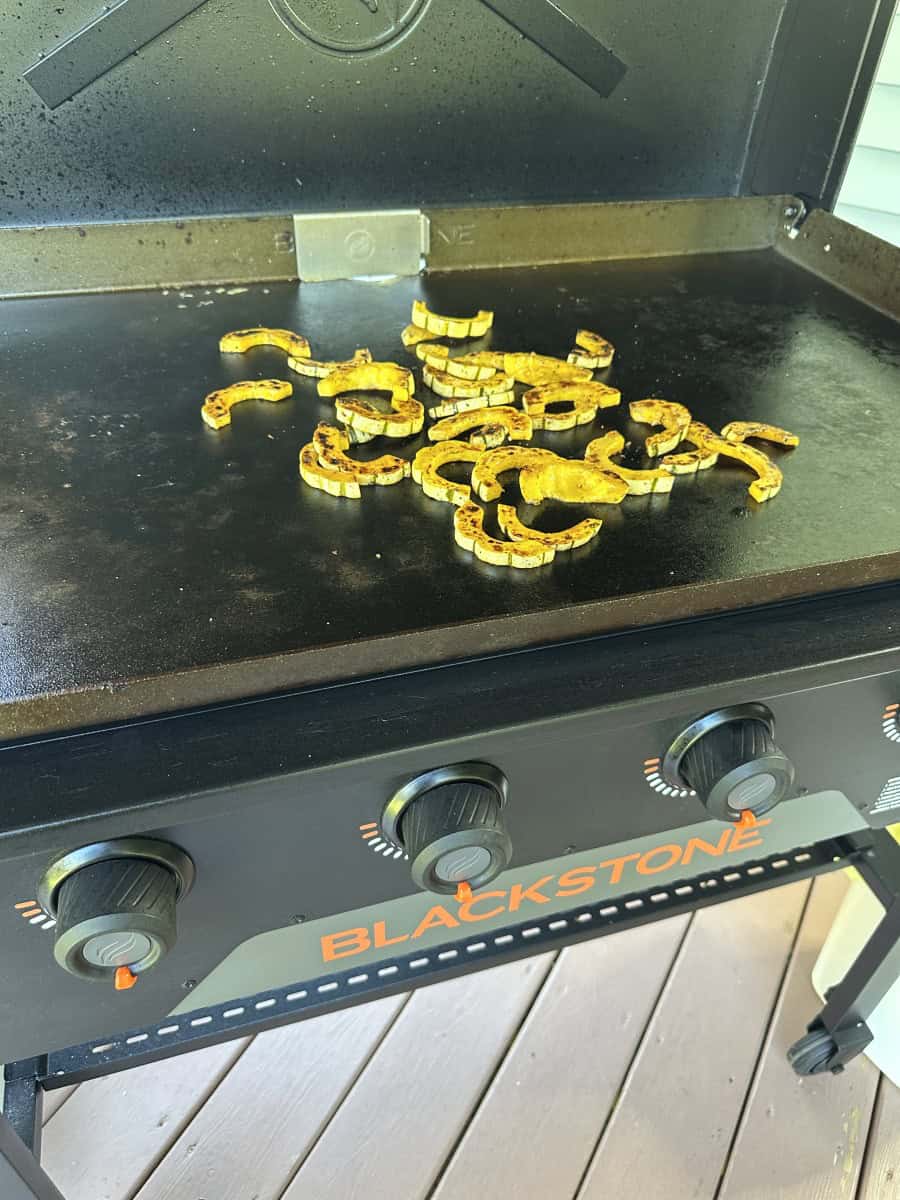 Blackstone Griddle Roasted Delicata Squash