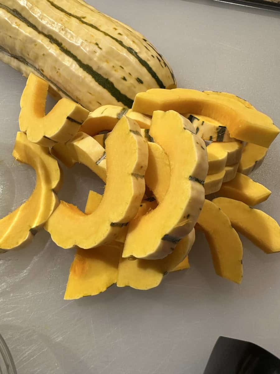 Sliced Delicata Squash