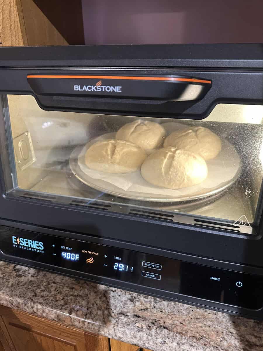 Unbaked Bread Bowls in the Blackstone Air Fryer