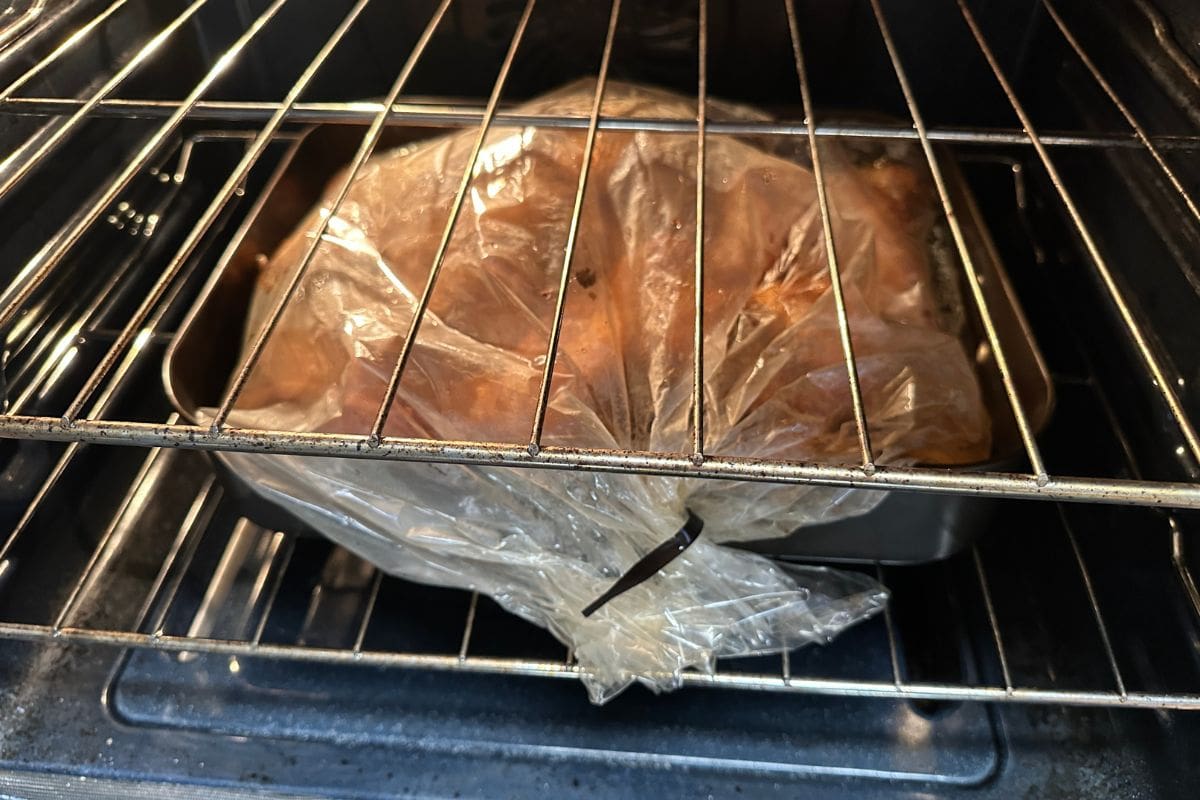 Cooking Fried Turkey Pieces in an Oven Bag