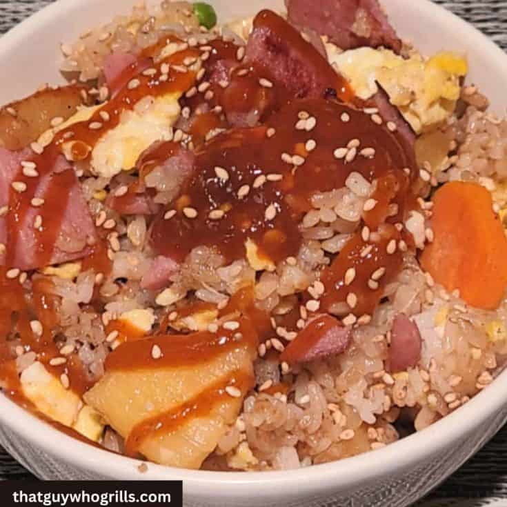 Blackstone-Spam-Fried-Rice-in-White-Bowl
