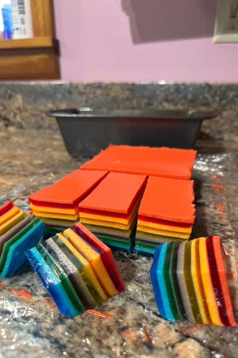Layered Jello Jigglers