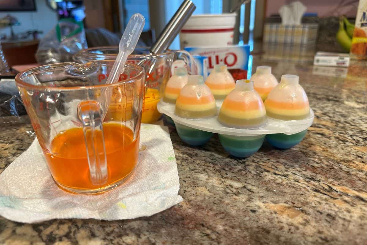 Process of Making Jello Eggs