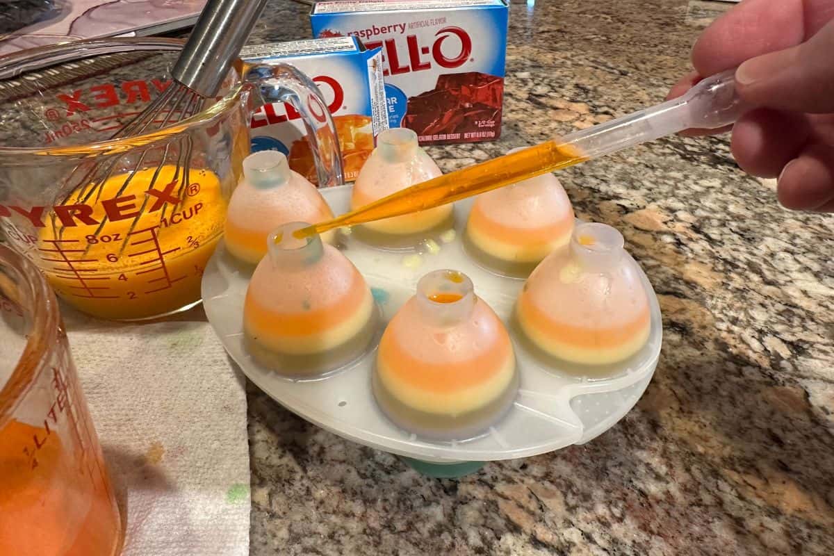 Using Dropper Pipettes to Pour into the Molds