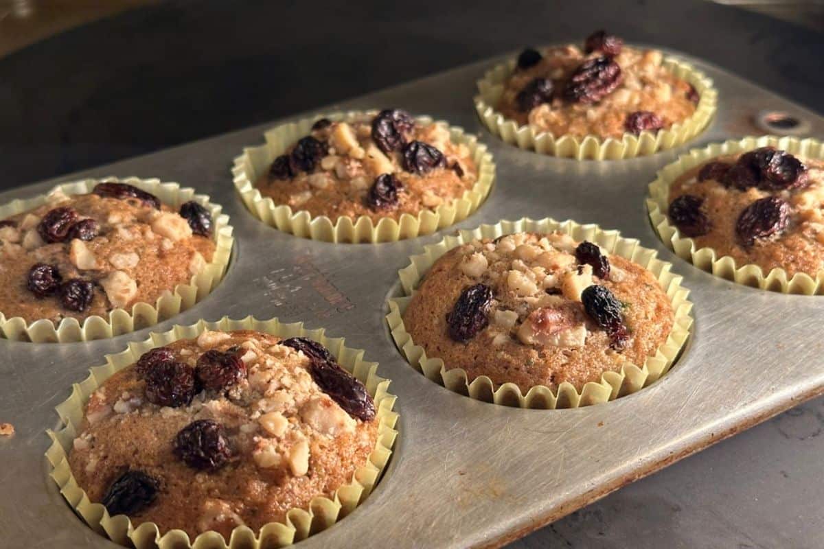 Pizza Oven Zucchini Muffins 