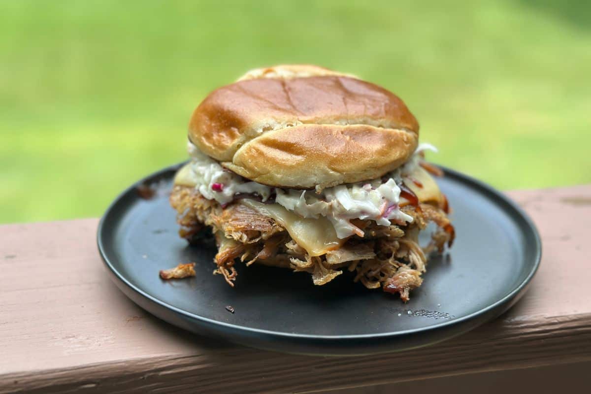 Smashed Pulled Pork Burger